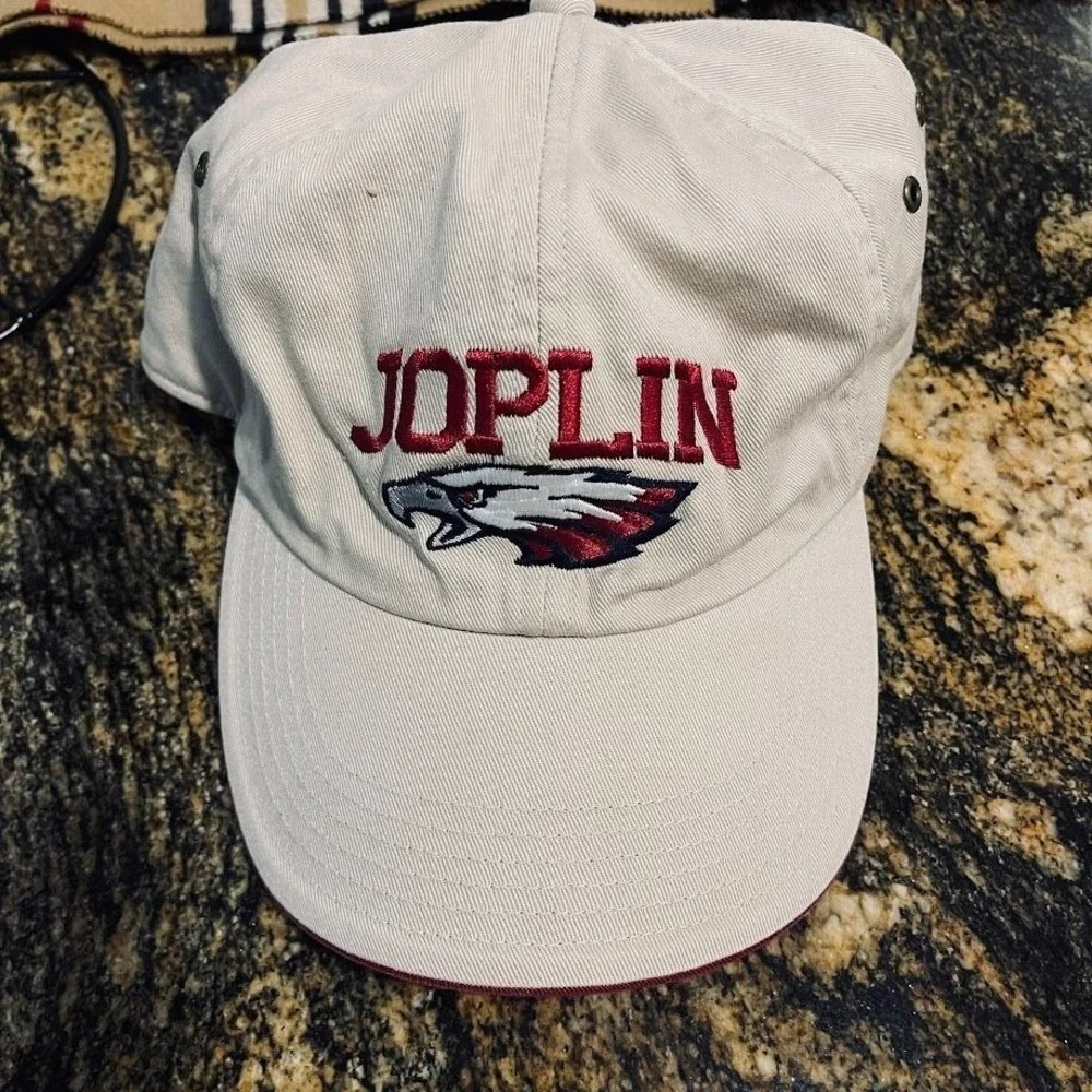 Joplin Eagles Baseball Cap Beige Embroidered Adjustable Strapback Richardson Sty